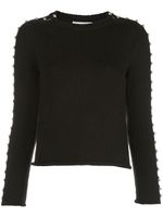 3.1 Phillip Lim pull clouté à encolure bateau - Noir