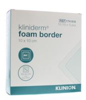 Kliniderm Foam silicone border 10 x 10cm (10 st)