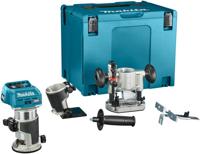 Makita rt001gz10 boven- en kantenfrees | 40 v max | zonder accu's en lader | incl. diverse voeten | in mbox - rt001gz10