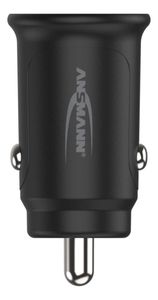 Ansmann InCar Charger CC230PD USB-oplader 30 W Auto, Vrachtwagen Uitgangsstroom (max.) 3000 mA Aantal uitgangen: 2 x USB 2.0 bus A, USB-C bus