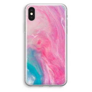 Roze explosie: iPhone XS Transparant Hoesje