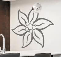 Muursticker Edelweiss Bloem Muursticker Edelweiss Bloem