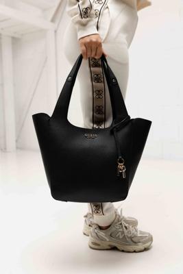 Guess Helina Tote Tas Zwart - Kleur: Zwart | Soccerfanshop
