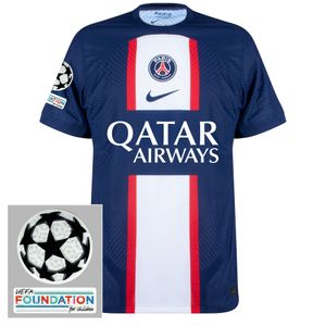 Paris Saint Germain Dri Fit ADV Match Shirt Thuis 2022-2023 + Champions League Badges