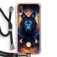 Wolf Dreamcatcher: Samsung Galaxy A20e Transparant Hoesje met koord
