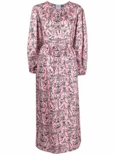 Patou robe-chemise longue imprimée - Rose