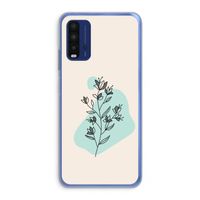 Violets are blue: Xiaomi Redmi 9T Transparant Hoesje