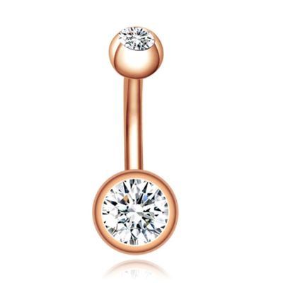 Chirurgisch Edelstaal Navelpiercing - Zirkonia