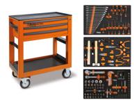 Beta BW 5000S O/3M Servicewagen met 3 laden,gevuld met gereedschap | 189 Delig - 050006341