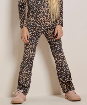 flared fit broek velvet print
