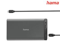 Hama 00200012 powerbank Lithium-Ion (Li-Ion) 26800 mAh Antraciet - thumbnail