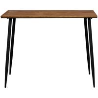 Leen Bakker - Bartafel Milo - Zwart/naturel - 92x120x70 Cm - Grenenhout - Bruin#Zwart