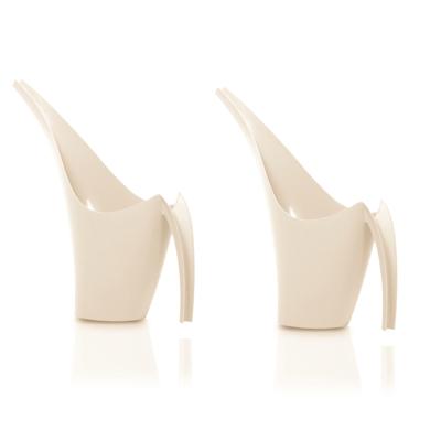 Prosperplast Gieter - 2x - kunststof - creme - 1,5 liter