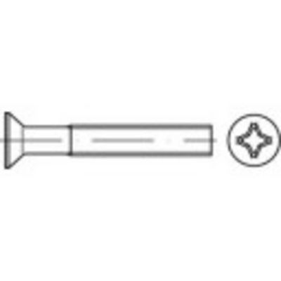 TOOLCRAFT TO-5431710 Verzonken schroeven M3 6 mm Kruiskop Phillips Staal Galvanisch verzinkt 200 stuk(s)