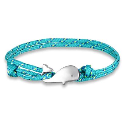 Parachute koord armband LGT Jewels Walvis Anker Turquoise
