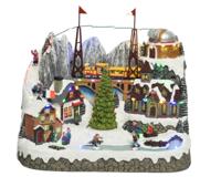 LED scenery l24.50b37.5h33 cm multi kerstverlichting - Lumineo LED scenery l24.50b37.5h33 cm multi kerstverlichting - Lumineo