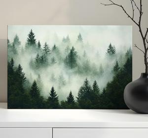 Mistig bos Canvas landschap