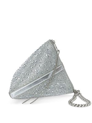 Alexander McQueen pochette The Curve à ornements - Argent
