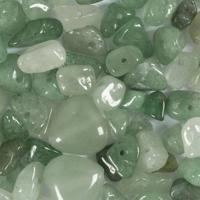 Creativ Company Kristallen kralen, aventurien, d 7-12 mm, gatgrootte 1 mm, ca. 63 stuk, groen, 63 stuk/ 1 doos