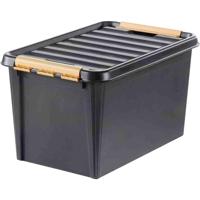 Orthex 3196090 Opbergbox (l x b x h) 59 x 39 x 34 cm Zwart 1 stuk(s)