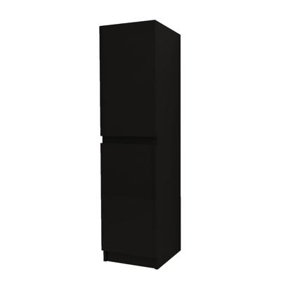 Kolomkast BWS Jupiter 135 cm 2 Deuren Zwart Boss & Wessing