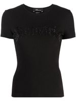 Blumarine t-shirt en coton à logo imprimé - Noir - thumbnail