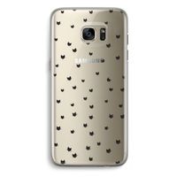 Kleine kattenkopjes: Samsung Galaxy S7 Edge Transparant Hoesje