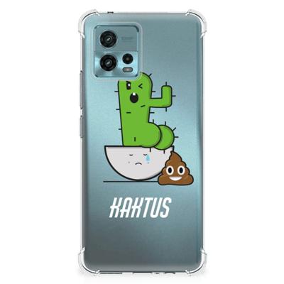 otorola Moto G72 Stevig Bumper Hoesje Cactus Poo