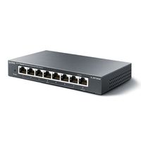 TP-LINK TL-RP108GE netwerk-switch Gigabit Ethernet (10/100/1000) Zwart Power over Ethernet (PoE) - thumbnail