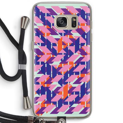 Skew Blush 3: Samsung Galaxy S7 Transparant Hoesje met koord