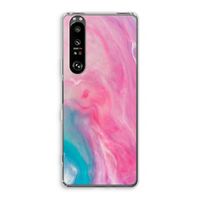 Roze explosie: Sony Xperia 1 III Transparant Hoesje