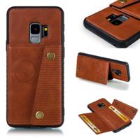 Lederen beschermhoes voor Galaxy S9 (bruin)