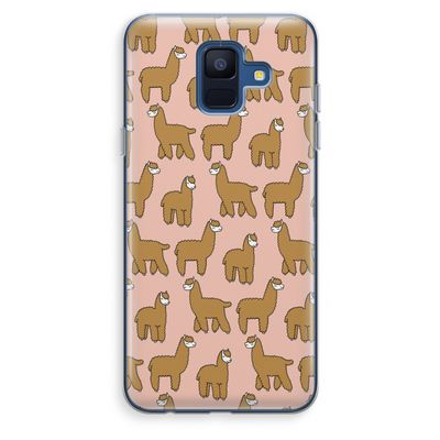 Alpacas: Samsung Galaxy A6 (2018) Transparant Hoesje