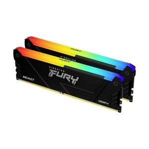 Kingston Beast RGB Werkgeheugenmodule voor PC DDR4 16 GB 2 x 8 GB 3600 MHz 288-pins DIMM KF436C17BB2AK2/16