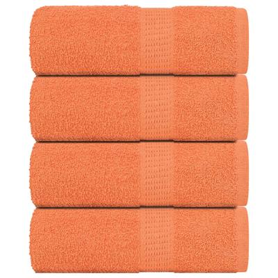 VidaXL Gastendoekjes 4 st 30x50 cm 360 g/m² 100% katoen oranje