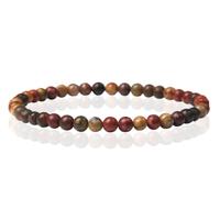 Memphis Natuursteen Armband - 4mm Flower Agate
