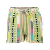 Geisha zomer short meisjes - fancy woven - groen / lime