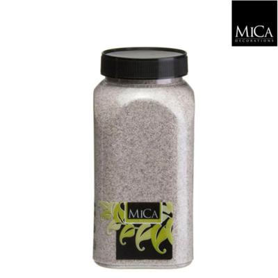 Zand lichtgrijs fles 1 kilogram - Mica decorations