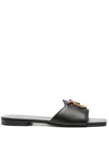 PINKO sandales Marly 10 mm en cuir - Noir