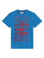 HUGO KIDS t-shirt Fancy en coton - Bleu - thumbnail