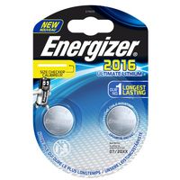 Energizer Ultimate Lithium 3V CR2016 Blister 2 stuks - thumbnail