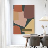 Urban Cotton Wandkleed 'Nuance' 80 x 110cm in Frame - black