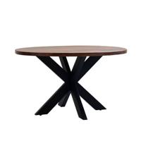 Giga Meubel - Eettafel Kars Naturel Rond 130cm - thumbnail