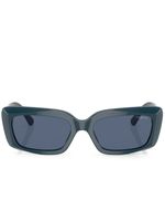 Vogue Eyewear lunettes de soleil rectangulaires à logo imprimé - Bleu