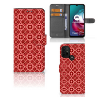 Motorola Moto G10 | G20 | G30 Telefoon Hoesje Batik Rood