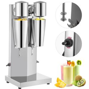 Vevor Dubbele Kop Milkshake, Melkshake-machine Roestvrij Staal 18000 T/min 800ml