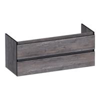 Brauer Joy Edge - Onderkast - 120 cm - met 2 Softclose Lades Greeploos en 1 Sifon Uitsparing - Driftwood