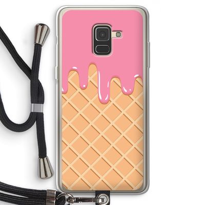 Ice cream: Samsung Galaxy A8 (2018) Transparant Hoesje met koord