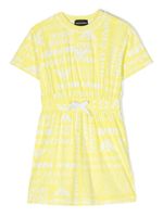 Emporio Armani Kids robe à logo imprimé - Jaune