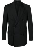 TOM FORD blazer en laine mohair à boutonnière croisée - Noir - thumbnail